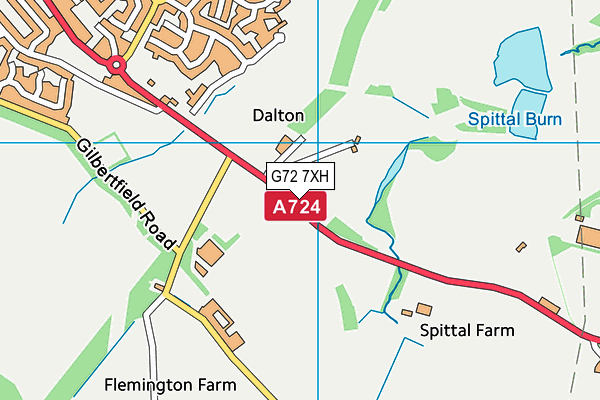 G72 7XH map - OS VectorMap District (Ordnance Survey) G72 7XH map - OS VectorMap District (Ordnance Survey)