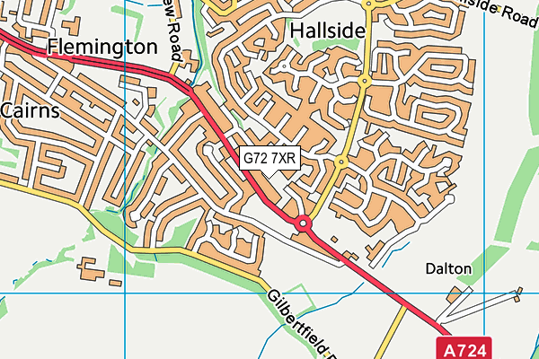 G72 7XR map - OS VectorMap District (Ordnance Survey) G72 7XR map - OS VectorMap District (Ordnance Survey)
