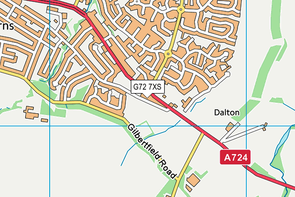 G72 7XS map - OS VectorMap District (Ordnance Survey) G72 7XS map - OS VectorMap District (Ordnance Survey)