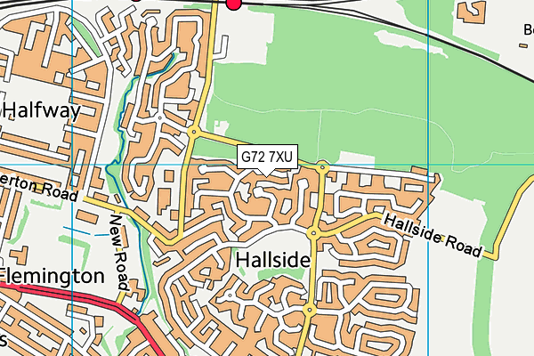 G72 7XU map - OS VectorMap District (Ordnance Survey) G72 7XU map - OS VectorMap District (Ordnance Survey)