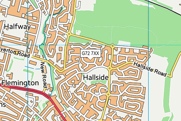 G72 7XX map - OS VectorMap District (Ordnance Survey)