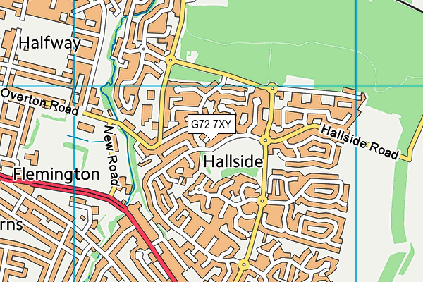 G72 7XY map - OS VectorMap District (Ordnance Survey) G72 7XY map - OS VectorMap District (Ordnance Survey)