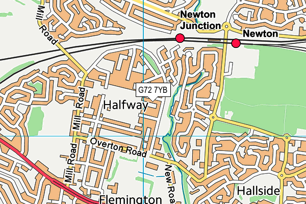 G72 7YB map - OS VectorMap District (Ordnance Survey) G72 7YB map - OS VectorMap District (Ordnance Survey)