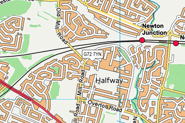 G72 7YN map - OS VectorMap District (Ordnance Survey) G72 7YN map - OS VectorMap District (Ordnance Survey)