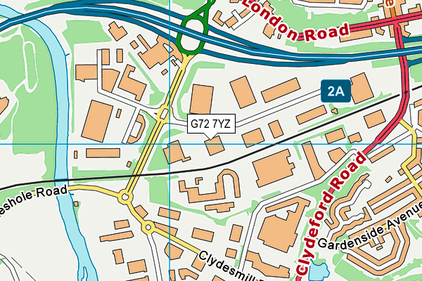 G72 7YZ map - OS VectorMap District (Ordnance Survey) G72 7YZ map - OS VectorMap District (Ordnance Survey)