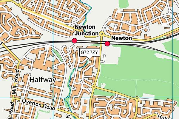 G72 7ZY map - OS VectorMap District (Ordnance Survey) G72 7ZY map - OS VectorMap District (Ordnance Survey)