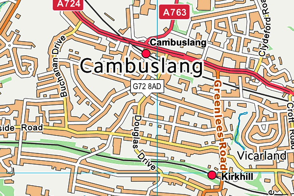 G72 8AD map - OS VectorMap District (Ordnance Survey) G72 8AD map - OS VectorMap District (Ordnance Survey)