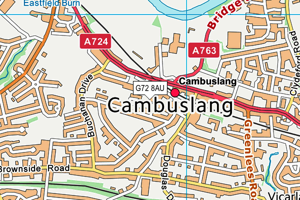 G72 8AU map - OS VectorMap District (Ordnance Survey) G72 8AU map - OS VectorMap District (Ordnance Survey)