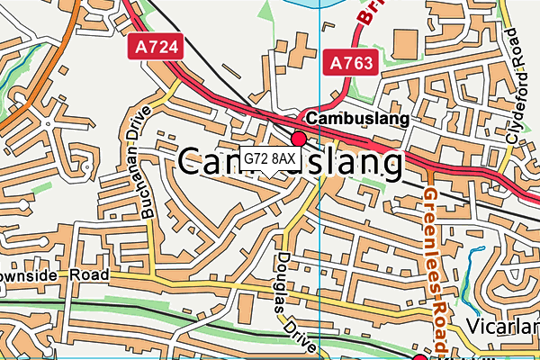 G72 8AX map - OS VectorMap District (Ordnance Survey) G72 8AX map - OS VectorMap District (Ordnance Survey)