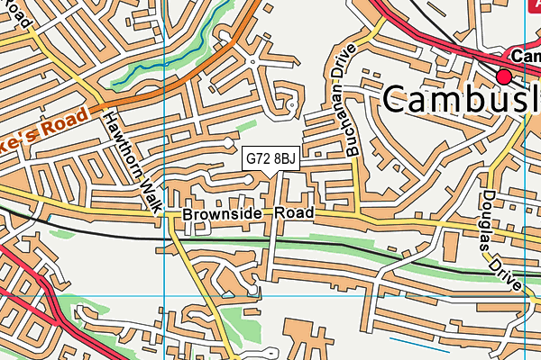 G72 8BJ map - OS VectorMap District (Ordnance Survey) G72 8BJ map - OS VectorMap District (Ordnance Survey)