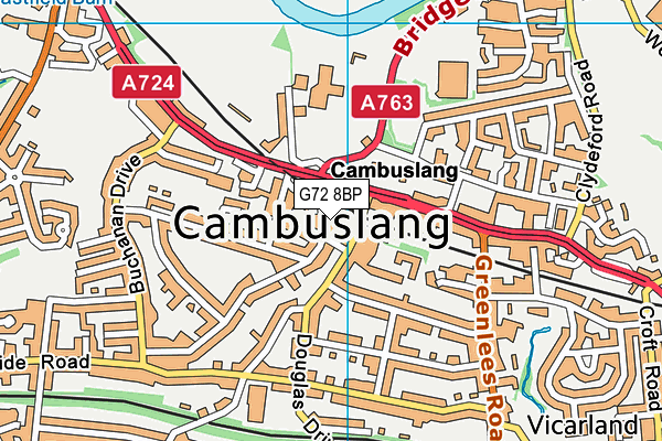 G72 8BP map - OS VectorMap District (Ordnance Survey) G72 8BP map - OS VectorMap District (Ordnance Survey)