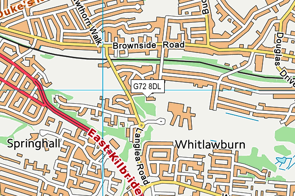 G72 8DL map - OS VectorMap District (Ordnance Survey) G72 8DL map - OS VectorMap District (Ordnance Survey)