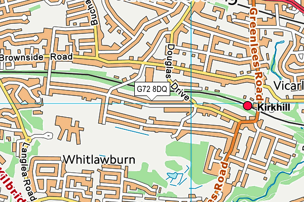 G72 8DQ map - OS VectorMap District (Ordnance Survey) G72 8DQ map - OS VectorMap District (Ordnance Survey)