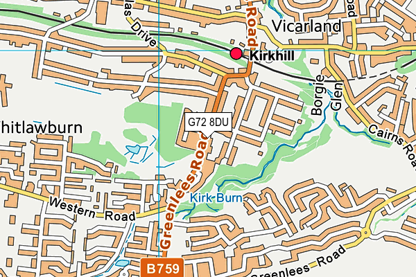 G72 8DU map - OS VectorMap District (Ordnance Survey) G72 8DU map - OS VectorMap District (Ordnance Survey)