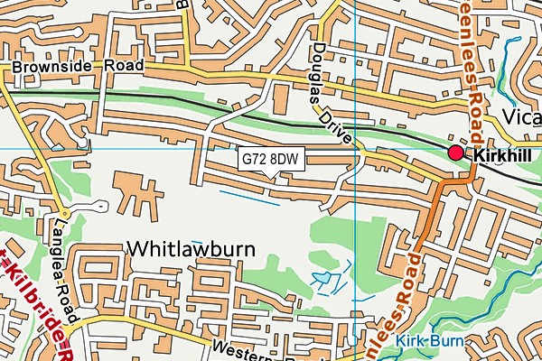 G72 8DW map - OS VectorMap District (Ordnance Survey) G72 8DW map - OS VectorMap District (Ordnance Survey)
