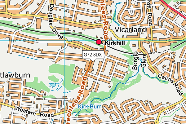 G72 8DX map - OS VectorMap District (Ordnance Survey) G72 8DX map - OS VectorMap District (Ordnance Survey)