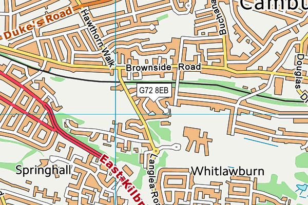 G72 8EB map - OS VectorMap District (Ordnance Survey) G72 8EB map - OS VectorMap District (Ordnance Survey)