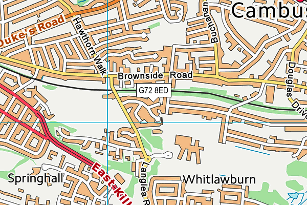 G72 8ED map - OS VectorMap District (Ordnance Survey) G72 8ED map - OS VectorMap District (Ordnance Survey)