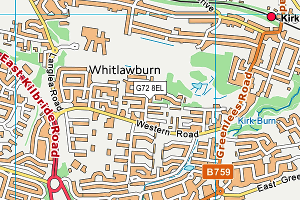 G72 8EL map - OS VectorMap District (Ordnance Survey) G72 8EL map - OS VectorMap District (Ordnance Survey)