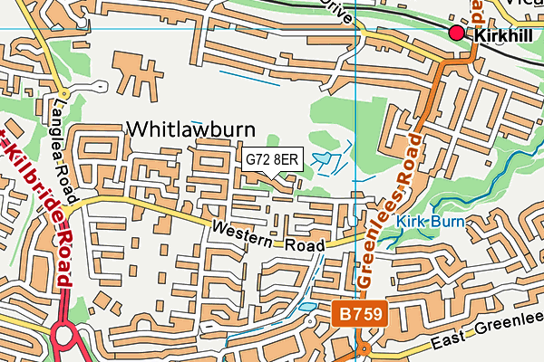 G72 8ER map - OS VectorMap District (Ordnance Survey) G72 8ER map - OS VectorMap District (Ordnance Survey)