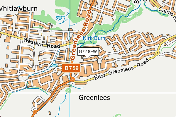 G72 8EW map - OS VectorMap District (Ordnance Survey) G72 8EW map - OS VectorMap District (Ordnance Survey)