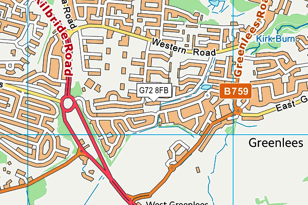 G72 8FB map - OS VectorMap District (Ordnance Survey) G72 8FB map - OS VectorMap District (Ordnance Survey)