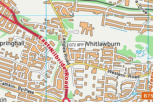G72 8FP map - OS VectorMap District (Ordnance Survey) G72 8FP map - OS VectorMap District (Ordnance Survey)