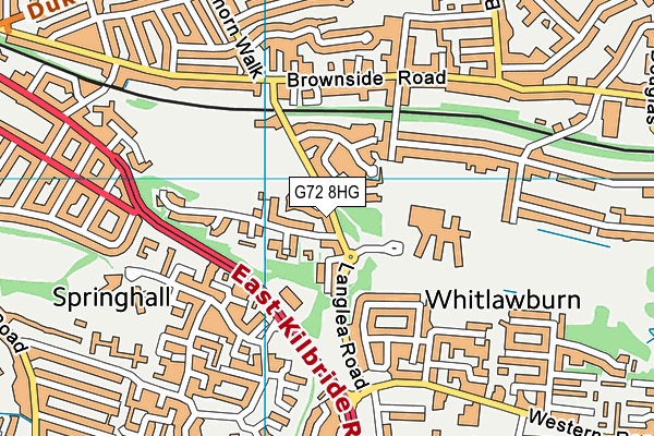 G72 8HG map - OS VectorMap District (Ordnance Survey) G72 8HG map - OS VectorMap District (Ordnance Survey)
