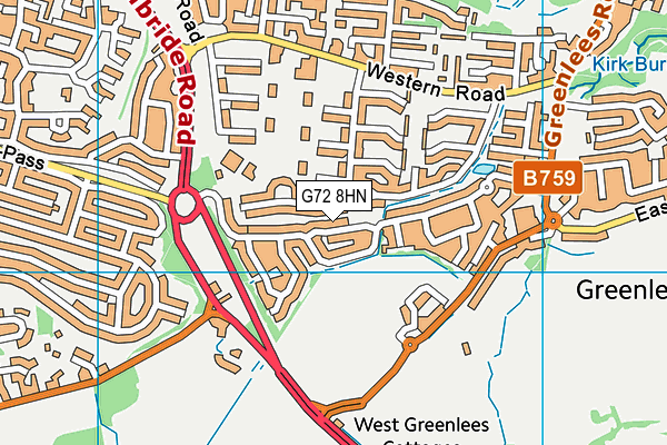 G72 8HN map - OS VectorMap District (Ordnance Survey) G72 8HN map - OS VectorMap District (Ordnance Survey)