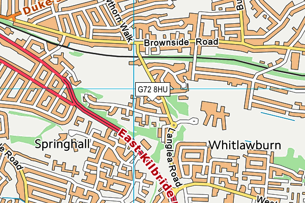 G72 8HU map - OS VectorMap District (Ordnance Survey) G72 8HU map - OS VectorMap District (Ordnance Survey)