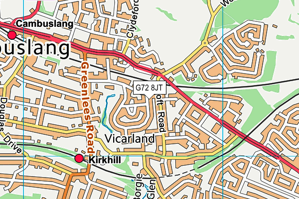 G72 8JT map - OS VectorMap District (Ordnance Survey) G72 8JT map - OS VectorMap District (Ordnance Survey)