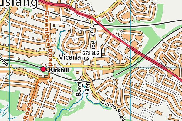 G72 8LG map - OS VectorMap District (Ordnance Survey) G72 8LG map - OS VectorMap District (Ordnance Survey)