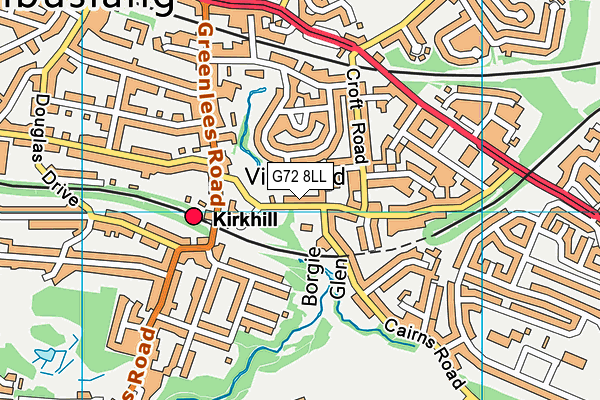 G72 8LL map - OS VectorMap District (Ordnance Survey) G72 8LL map - OS VectorMap District (Ordnance Survey)