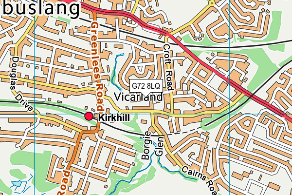 G72 8LQ map - OS VectorMap District (Ordnance Survey) G72 8LQ map - OS VectorMap District (Ordnance Survey)