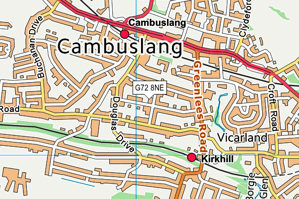 G72 8NE map - OS VectorMap District (Ordnance Survey) G72 8NE map - OS VectorMap District (Ordnance Survey)