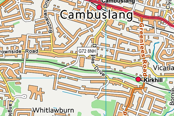 G72 8NH map - OS VectorMap District (Ordnance Survey) G72 8NH map - OS VectorMap District (Ordnance Survey)