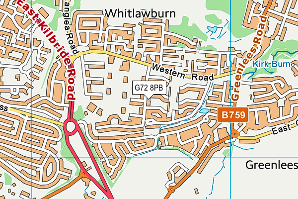 G72 8PB map - OS VectorMap District (Ordnance Survey) G72 8PB map - OS VectorMap District (Ordnance Survey)