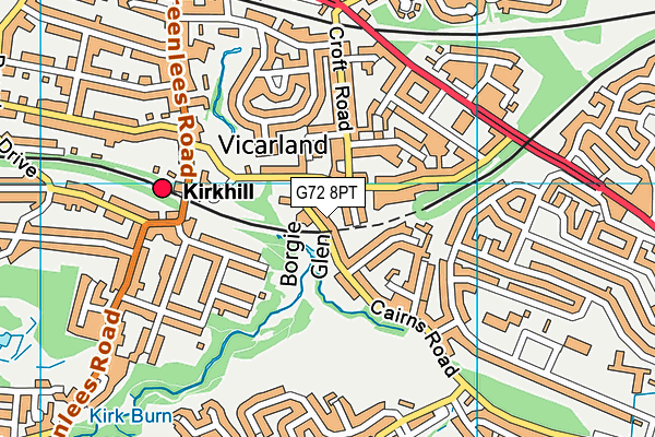 G72 8PT map - OS VectorMap District (Ordnance Survey) G72 8PT map - OS VectorMap District (Ordnance Survey)