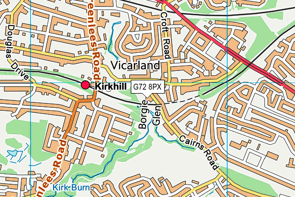 G72 8PX map - OS VectorMap District (Ordnance Survey) G72 8PX map - OS VectorMap District (Ordnance Survey)