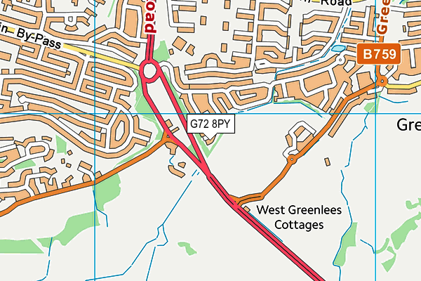 G72 8PY map - OS VectorMap District (Ordnance Survey) G72 8PY map - OS VectorMap District (Ordnance Survey)