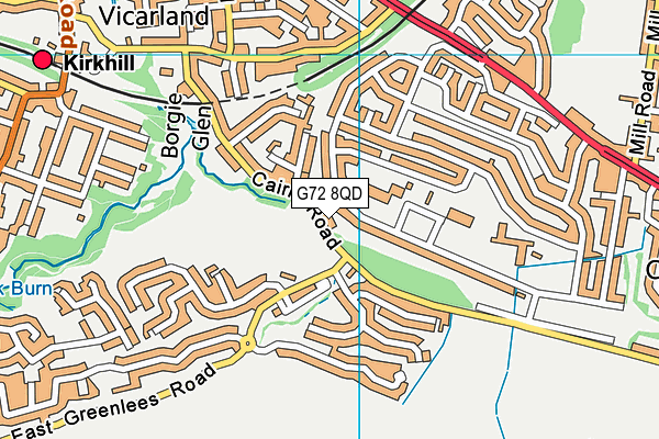 G72 8QD map - OS VectorMap District (Ordnance Survey) G72 8QD map - OS VectorMap District (Ordnance Survey)