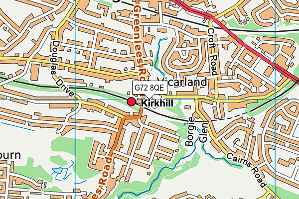 G72 8QE map - OS VectorMap District (Ordnance Survey) G72 8QE map - OS VectorMap District (Ordnance Survey)