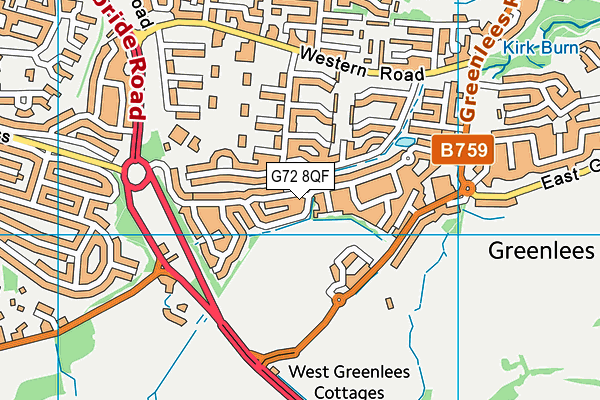 G72 8QF map - OS VectorMap District (Ordnance Survey) G72 8QF map - OS VectorMap District (Ordnance Survey)