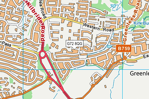 G72 8QG map - OS VectorMap District (Ordnance Survey) G72 8QG map - OS VectorMap District (Ordnance Survey)