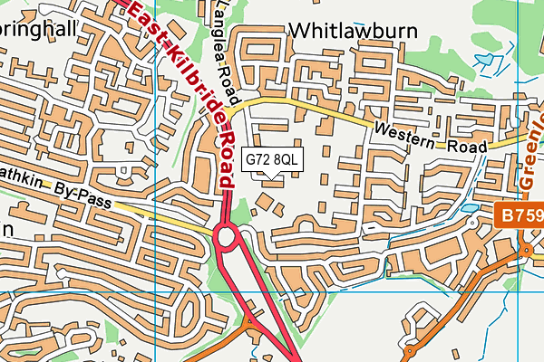 G72 8QL map - OS VectorMap District (Ordnance Survey) G72 8QL map - OS VectorMap District (Ordnance Survey)
