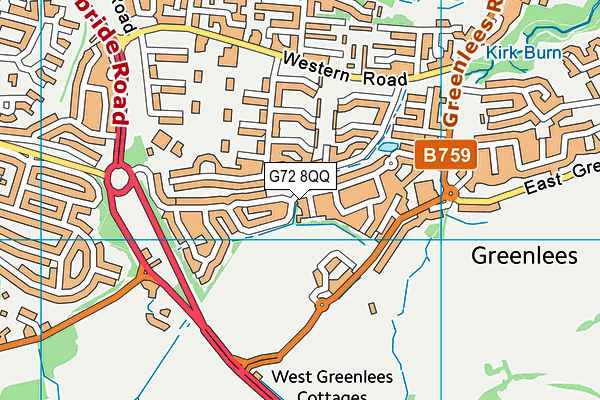 G72 8QQ map - OS VectorMap District (Ordnance Survey) G72 8QQ map - OS VectorMap District (Ordnance Survey)