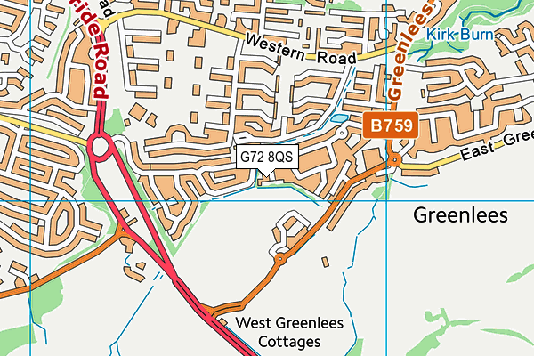 G72 8QS map - OS VectorMap District (Ordnance Survey) G72 8QS map - OS VectorMap District (Ordnance Survey)