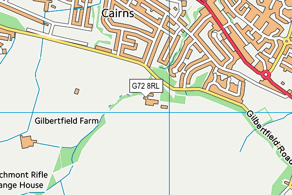 G72 8RL map - OS VectorMap District (Ordnance Survey)