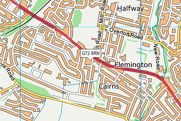 G72 8RN map - OS VectorMap District (Ordnance Survey) G72 8RN map - OS VectorMap District (Ordnance Survey)