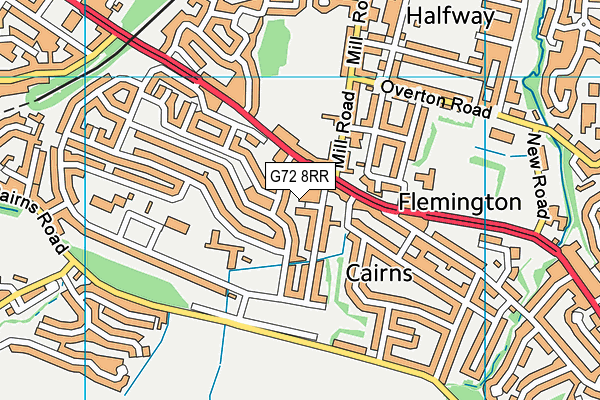 G72 8RR map - OS VectorMap District (Ordnance Survey) G72 8RR map - OS VectorMap District (Ordnance Survey)